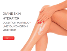 Tablet Screenshot of divineskinhydrator.com